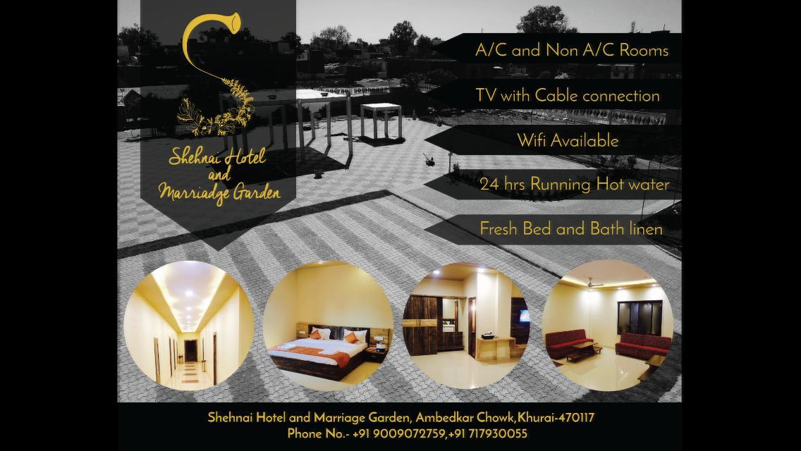 Hotel Shehnai Garden Khurai Exterior foto